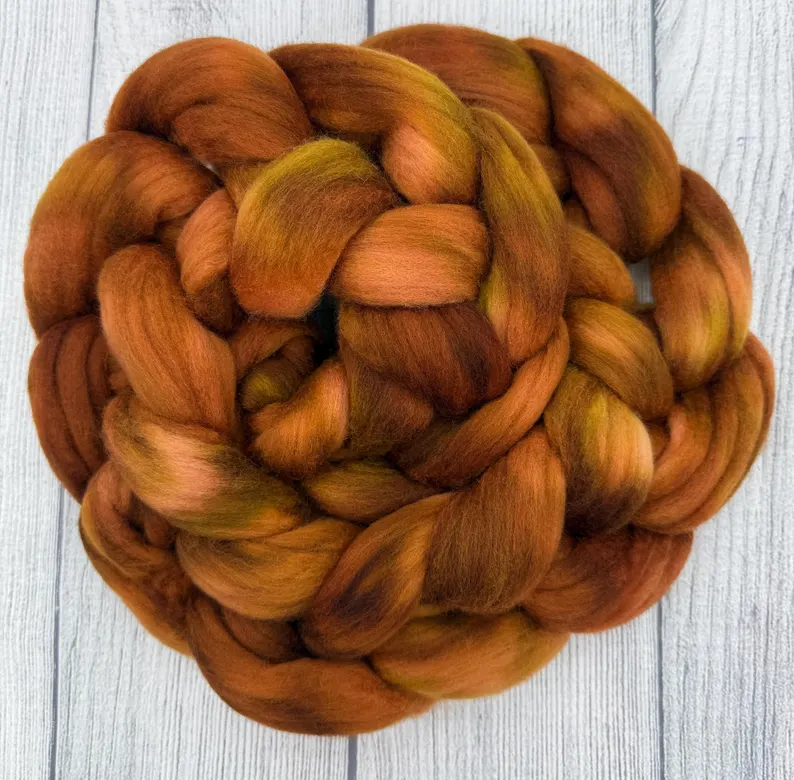Bro hand dyed fiber