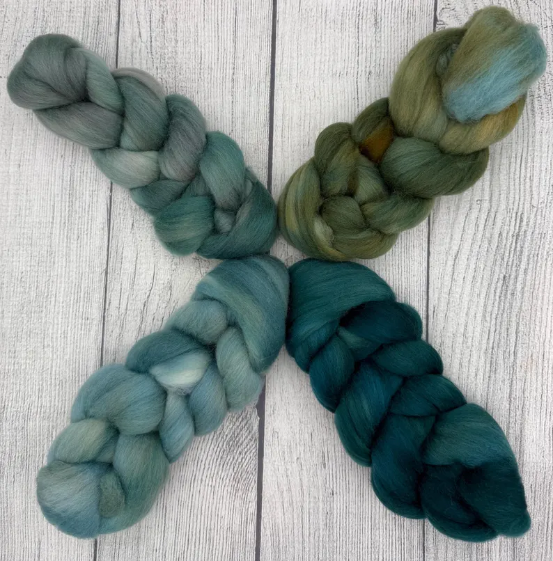 Fortuna hand dyed fiber