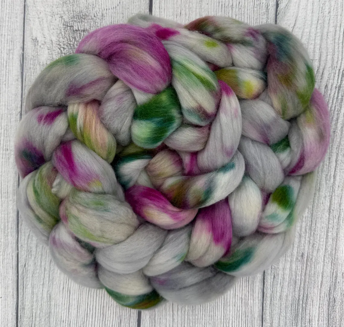 Hand-dyed combed top